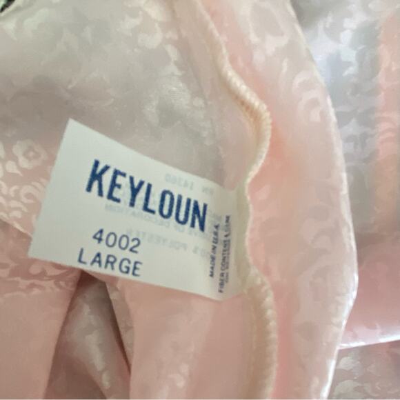 Vintage Keyloun Pink Ruffle Lace Set Tap Shorts and Top matching set - Picture 10 of 12